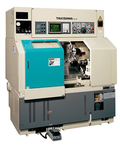 نقشه برق تراش سی ان سی TAKISAWA TC 20  با کنترل FANUC 18 TB