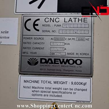 کاروسل سی ان سی دو محور DAEWOO PUMA V15ساخت کره جنوبی
