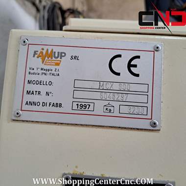فرز سی ان سی سه محور FAMUP MCX 600ساخت ایتالیا
