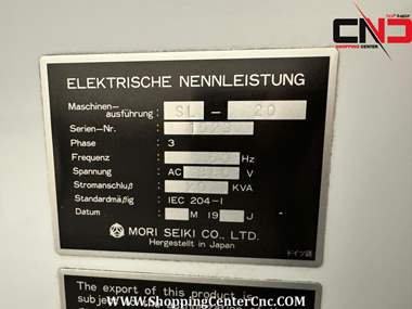 تراش سی ان سی دو محور MORI SEIKI SL 20 ساخت ژاپن