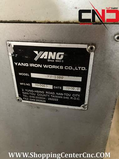 دو عددفرز سی ان سی سه محور YANG SMV 1000 ساخت تایوان