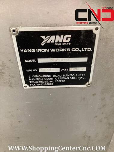 دو عددفرز سی ان سی سه محور YANG SMV 1000 ساخت تایوان