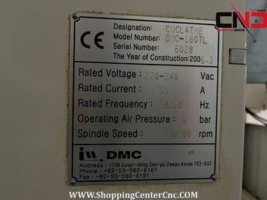 تراش سی ان سی دو محورDMC 160 TLساخت کره جنوبی