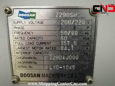تراش سی ان سی هشت محور DOOSAN Z290SM ساخت کره جنوبی