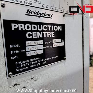فرز سی ان سی سه محور Bridgeport VMC 1000(3) ساخت انگلستان